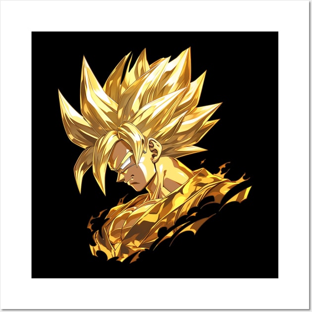 gold goku Wall Art by fancy ghost